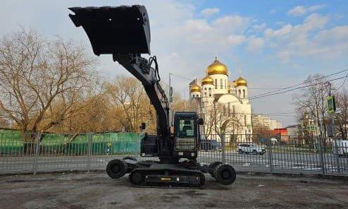 Мини-экскаватор колесно-гусеничный HZM X120