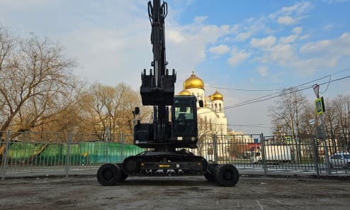 Мини-экскаватор колесно-гусеничный HZM X120